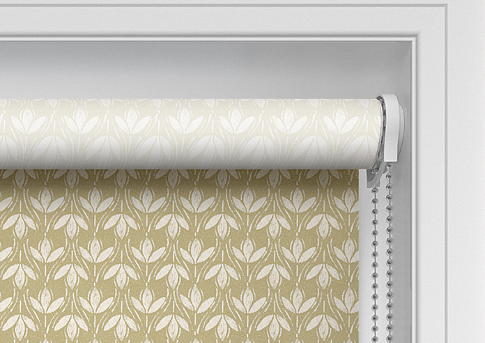 Tea Leaves, Golden Green - Twist&Fit Roller Blind - Image 11